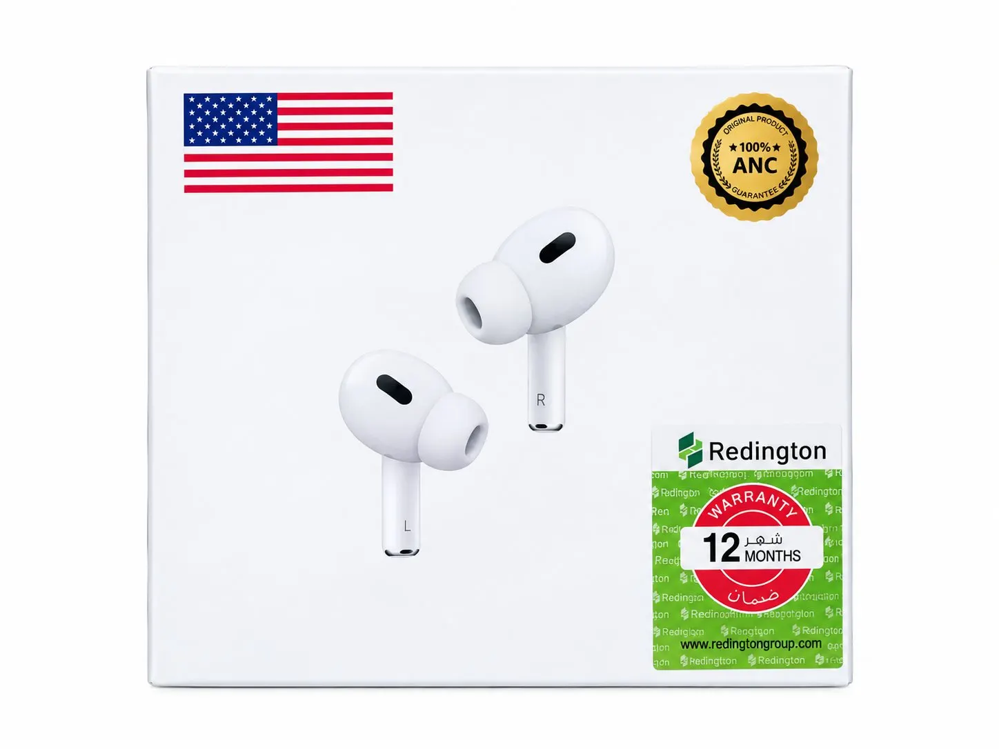 AirPods Pro (White) – Active Noise Cancellation (ANC), 12-Month Redington Warranty