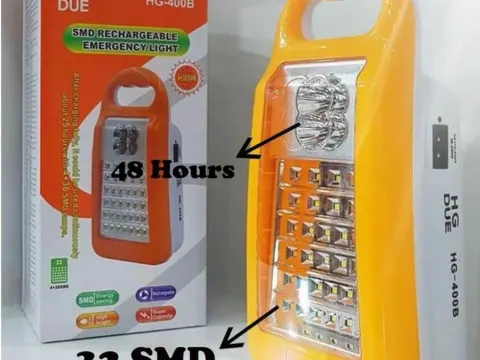 Rechargeable Emergency Light white Yellow 32SMD