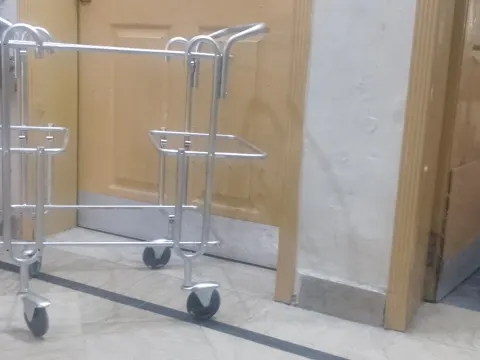 Tea Trolly with Glass Shelves new