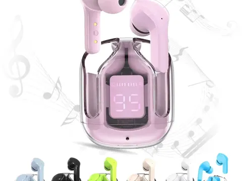 Air31 TWS Wireless Earbuds | Transparent Case | Touch Control | Bluetooth Earphones