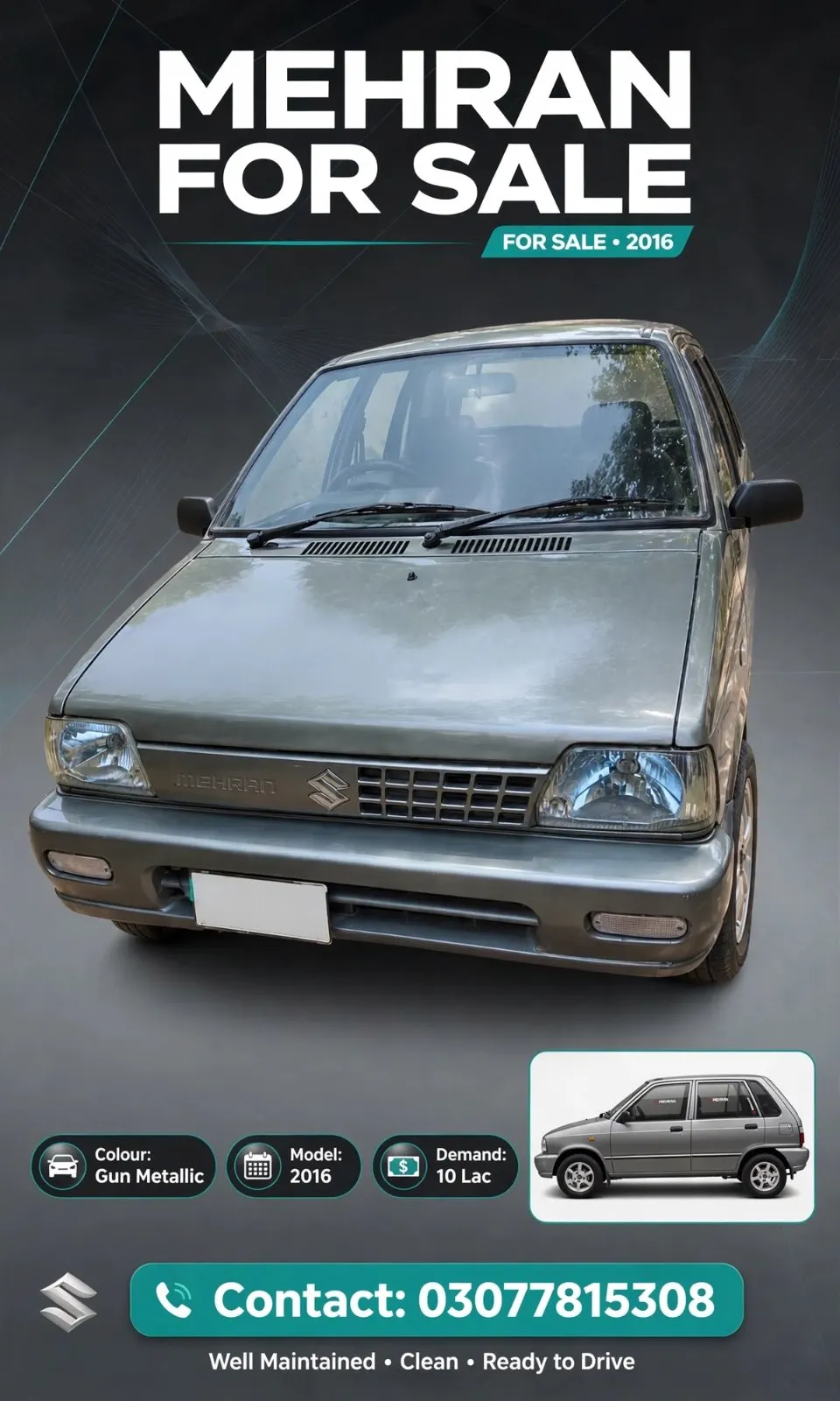 Mehran Car, Model 2014 for sell